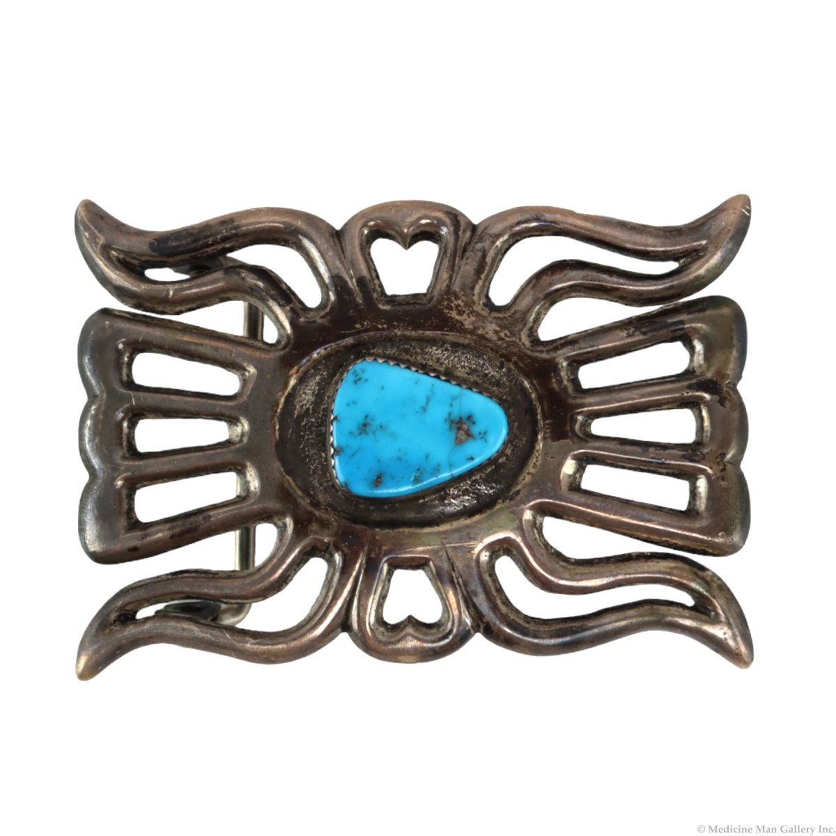 Chunky Turquoise Belt Buckle - Turquoise Slab Belt Buckle Online