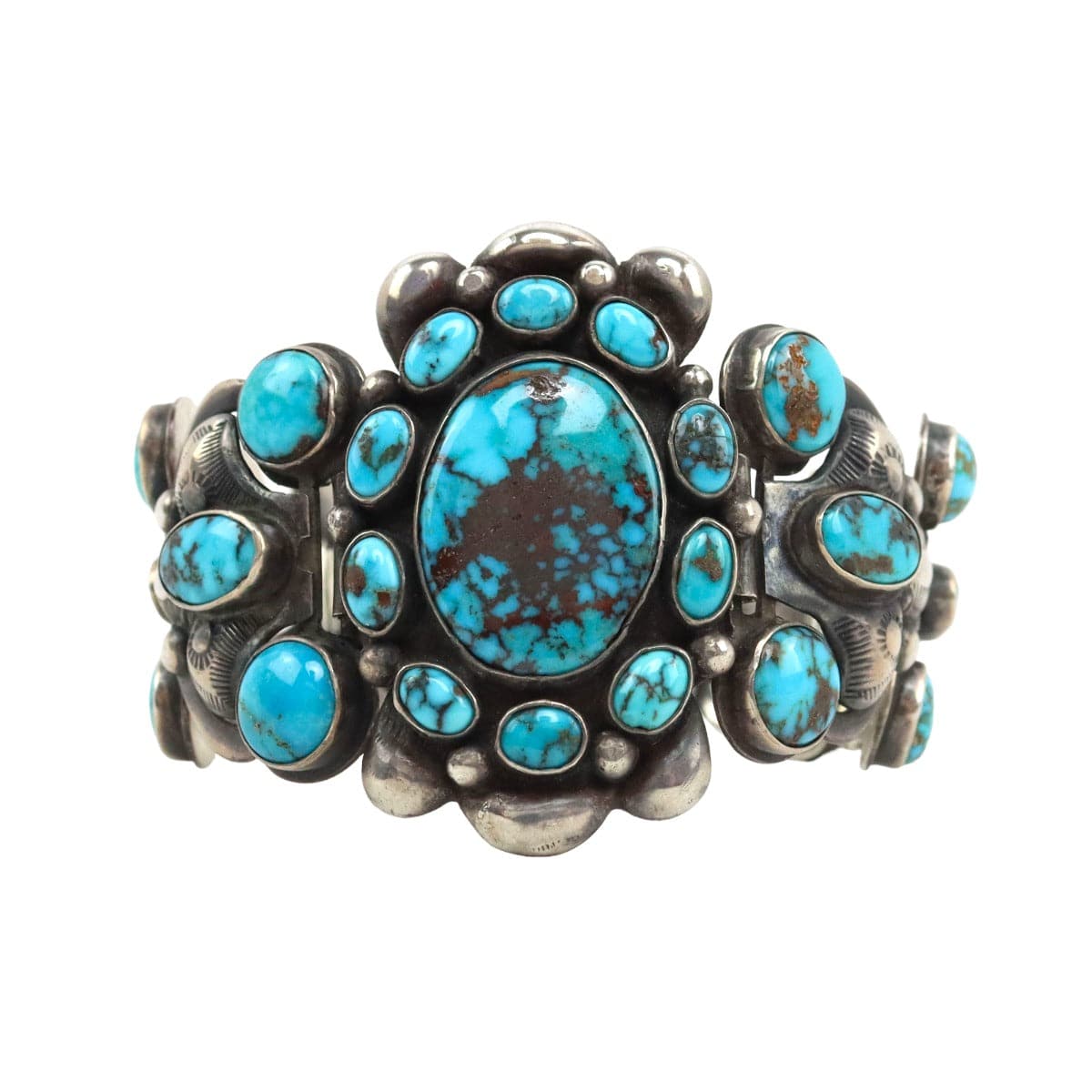 Frank Patania Sr. (1898-1964) - Cerrillos or Blue Gem Turquoise and Si