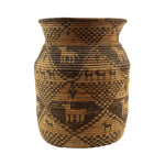 Yavapai Olla with Animal Pictorials and Checkered Design c. 1890s, 15.5" x 14"