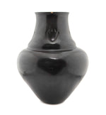 Judy and Lincoln Tafoya - Santa Clara Black Vase with Bear Paw Design c. 2003, 15.75" x 13"