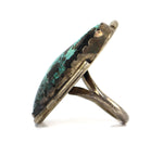 Navajo - Turquoise and Silver Ring c. 1960-70s, size 7.25