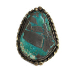 Navajo - Turquoise and Silver Ring c. 1960-70s, size 8.25