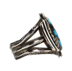 Navajo - Turquoise and Silver Bracelet c. 1950s, size 6.5