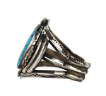 Navajo - Turquoise and Silver Bracelet c. 1950s, size 6.5