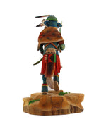 Adrian Poleahla - Hopi Blue Whipper Kachina, 12.75" x 8" x 7.75"