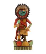 Elgean Joshevama - Hopi Sun Kachina c. 1990s, 11.75" x 5" x 4.25"