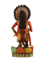 Elgean Joshevama - Hopi Sun Kachina c. 1990s, 11.75" x 5" x 4.25"