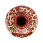 Tammy Garcia (b. 1969) - Santa Clara Redware Olla with Carved Design c. 1992, 14" x 12"