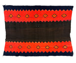 Navajo - Manta with Indigo and Some Raveled Bayeta c. 1870-80s, 57.5" x 40"