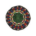 Hopi Polychrome Wicker Plaque c. 1930-40s, 6.75" diameter