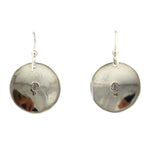 Sam Patania - "Classic Dots" Sterling Silver French Hook Earrings, 1.5" x 1"