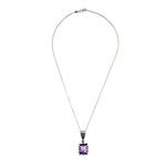 Sam Patania - "Grand Cathedral" Amethyst and Sterling Silver Necklace, 18" length