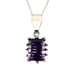 Sam Patania - "Grand Cathedral" Amethyst and Sterling Silver Necklace, 18" length