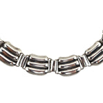 Frank Patania Sr. (1899-1964) - Sterling Silver "Bean" Necklace, 14.25" length