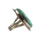 Tommy Jackson (b. 1958) - Navajo - Turquoise and Sterling Silver Ring c. 1990s, size 6