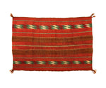 Navajo Single Saddle Blanket with Germantown Green c. 1900s, 22.5" x 33"