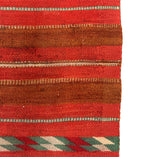 Navajo Single Saddle Blanket with Germantown Green c. 1900s, 22.5" x 33"