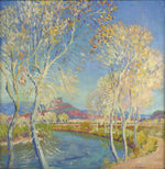 Albert Schmidt (1885-1957) - The Arizona Canal and Red Mountain