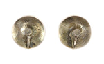 Hopi - Sterling Silver Screwback Earrings, 0.875" x 0.875"