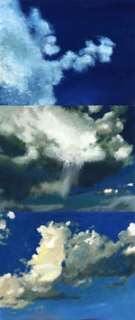 Moira Marti Geoffrion - Cloud Patterns (Triptych)