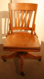 Vintage Office Chair, c. 1910s, 33.5" x 18" x 16" (F1219)