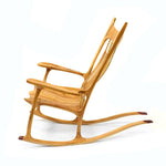 Landon Sanborn - Rocking Chair with Velvet Mesquite, Purple Heart, Black Walnut, and White Ash Accents