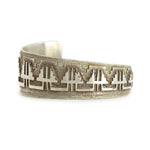 Ray Scott (Raymond) (Taa'Itsohii) (b. 1965) - Navajo Sterling Silver Bracelet, c. 1980-1990s, size 6.25 (J13998-038)