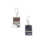 Veronica Benally - Navajo - Contemporary Multi-Stone Inlay and Sterling Silver Hook Earrings (J15898-012) 1