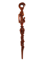 Nyami Wooden Walking Stick c. 1950-60s, 35" x 4" x 3" (M92624-0423-006)