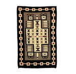 Navajo Crystal Storm Pattern Rug c. 1930s, 74" x 37.5" (T6166) 