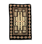 Navajo Crystal Storm Pattern Rug c. 1930s, 74" x 37.5" (T6166) 2