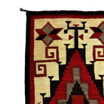 Navajo Crystal Rug with Valero Stars c. 1920s, 59" x 32" (T6349) 1