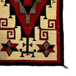 Navajo Crystal Rug with Valero Stars c. 1920s, 59" x 32" (T6349) 3