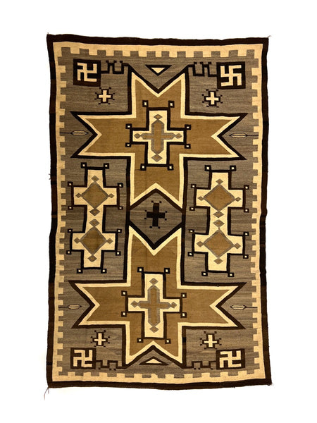 Navajo Two Grey Hills Rug c. 1915, 75.25