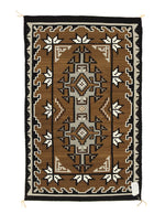 Ella Yazzie - Navajo Contemporary Two Grey Hills Rug, 54" x 35.25" (T92308-1121-018)